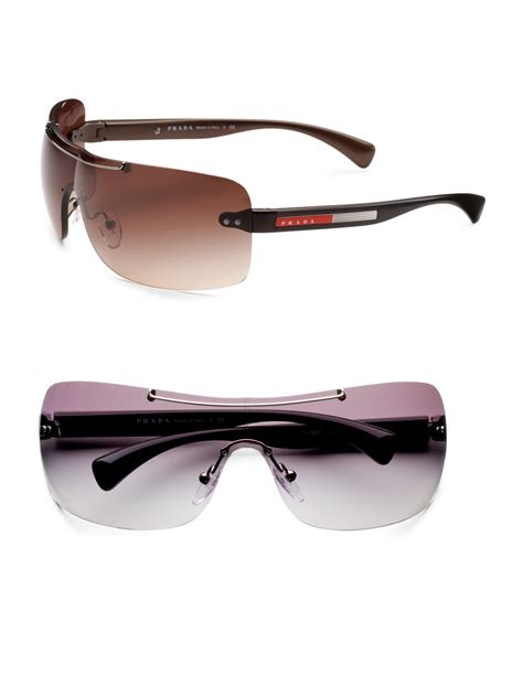 mens prada frames|prada sunglasses men rimless.